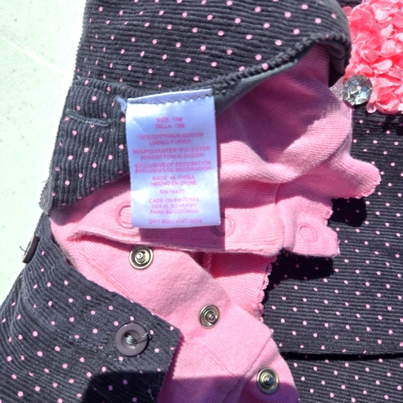 YoungHearts, Pink, Black & White Poodle Dress, Size 18 Months Tall - Picture 9 of 13